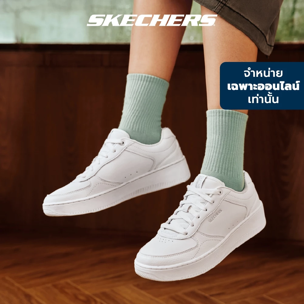 Skechers สเก็ตเชอร์ส รองเท้าผู้หญิง Women Online Exclusive Sport Court 2.0 Court Classic Shoes - 185160-WHT