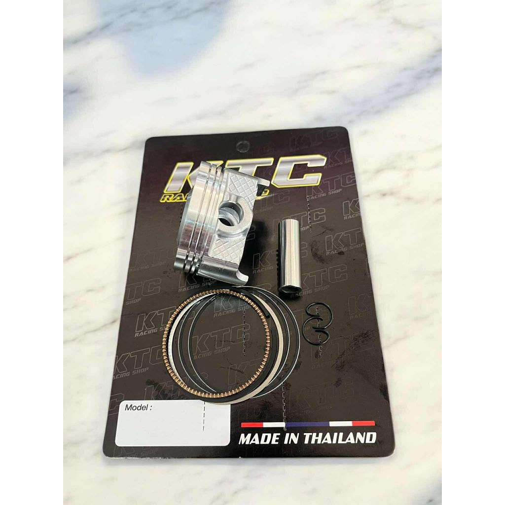 ลูกสูบKTC แหวนสูงทรงฟอต ปาดหัวหลบวาล์วCNC 2w ใส่w125,MSX,ปลาวาฬ ขนาด57,59 สลัก13มิล อะไหล่มอไซค์สินค