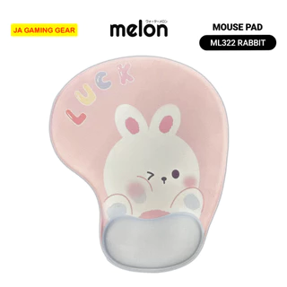 แผ่นรองเม้าส์ รองข้อมือ Melon ML-322, ML222, ML-321 Mousepad แบบ มีที่รองข้อมือนุ่มๆ