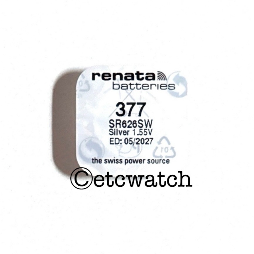 พร้อมส่ง> ถ่านกระดุม Renata SR626SW / 377 1 ก้อน