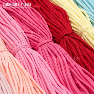 เชือกกลมโพลีเอสเตอร์ 5มม. ยาว5เมตร | POLYESTER สำหรับทำพวงกุญแจ สร้อยข้อมือ ปลอกคอสัตว์เลี้ยง เชือกรองเท้า DIY พาราคอร์ด