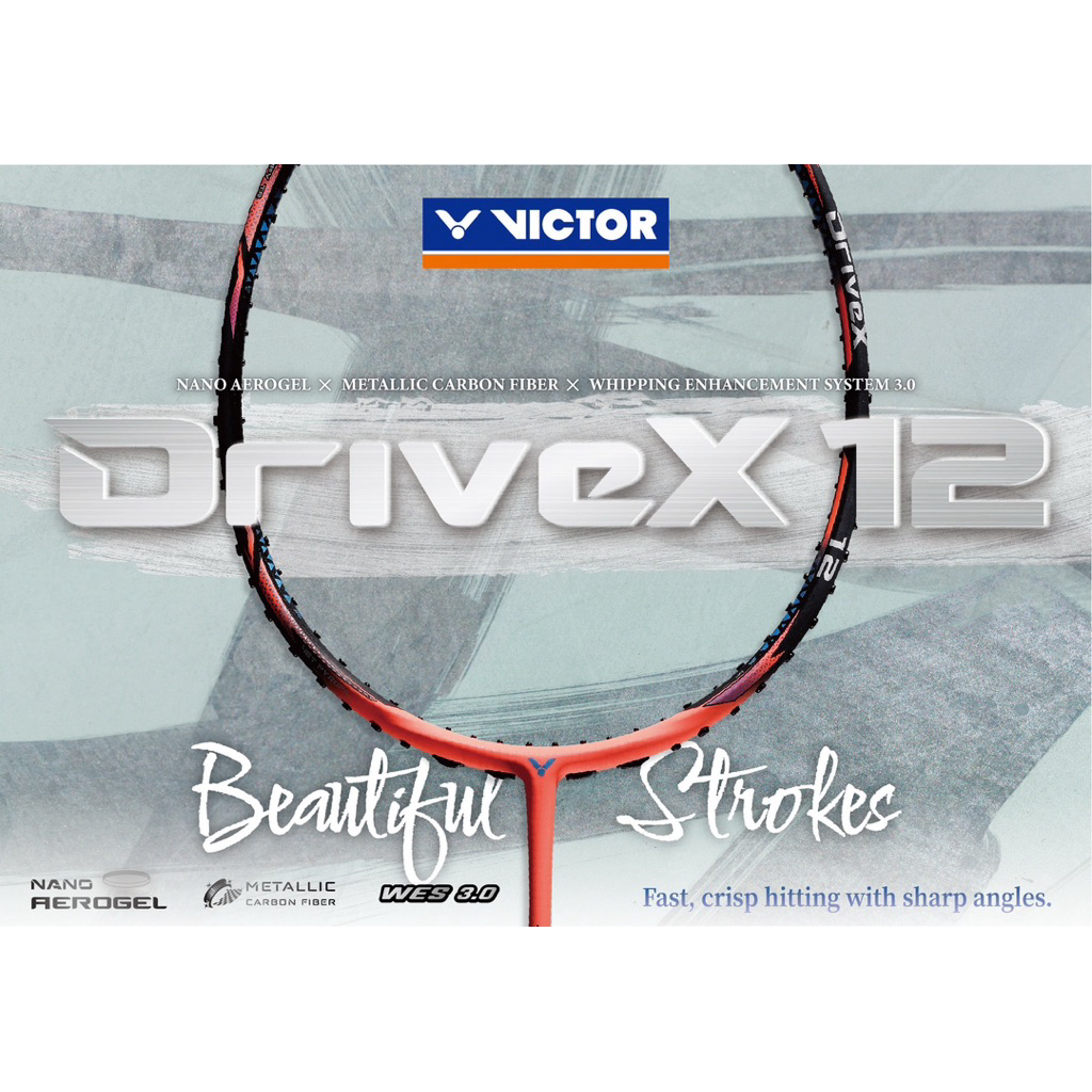 VICTOR ไม้แบดมินตันรุ่น DriveX 12 Metallic 4U