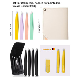 เซ็ทแหนบถอนขน 2 ,4,5 ชิ้น สำหรับถอนขนคิ้ว เครา ผม ฯลฯ เซตแหน…