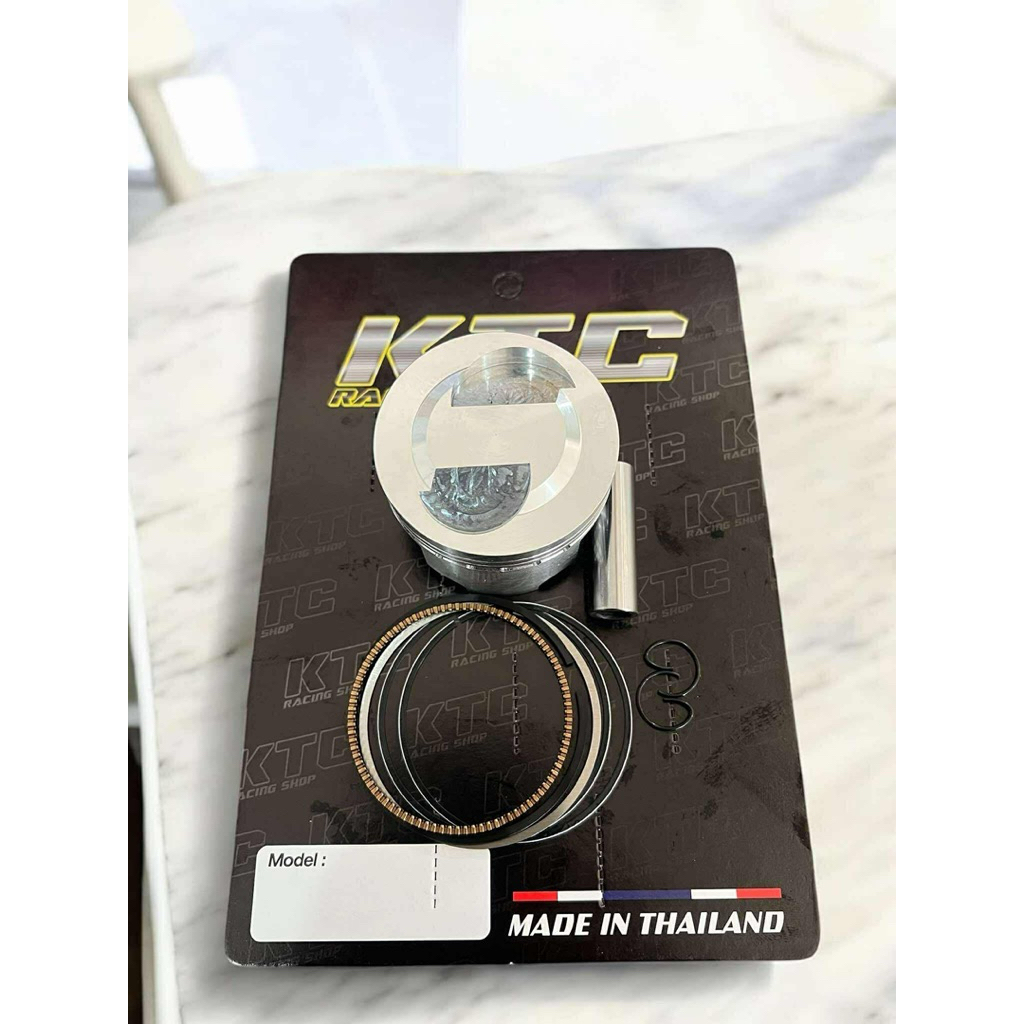 ลูกสูบKTC แหวนสูงทรงฟอต ปาดหัวหลบวาล์วCNC 2w ใส่w125,MSX,ปลาวาฬ ขนาด57,59 สลัก13มิล อะไหล่มอไซค์สินค