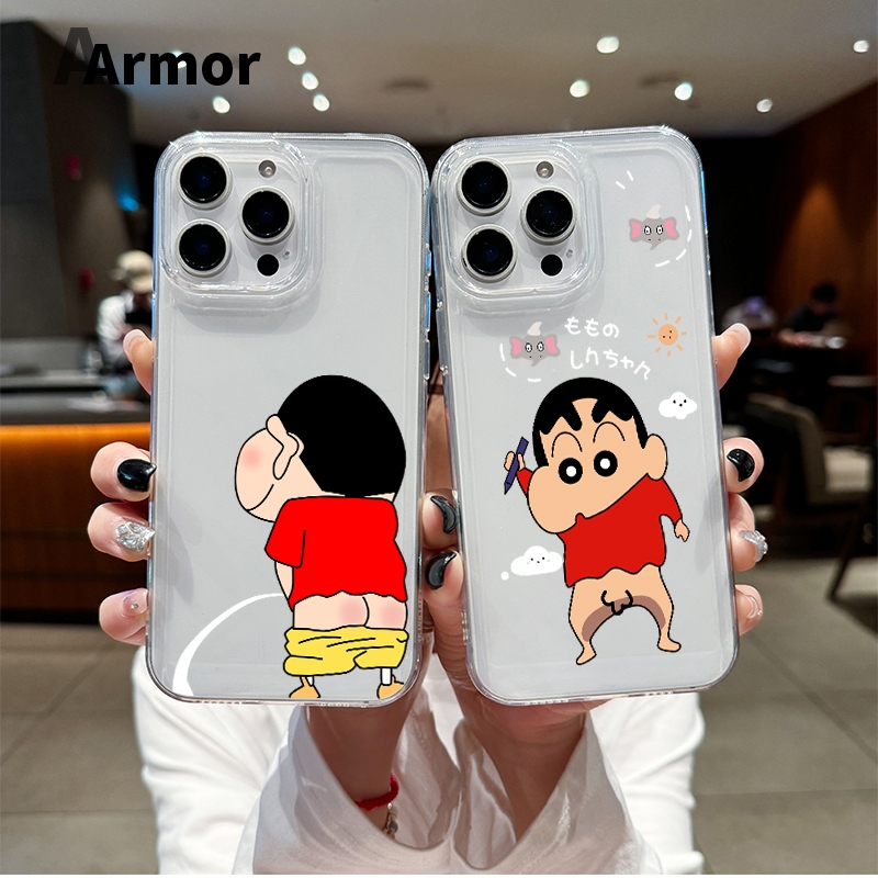 TPU ปุ่มชุบไฟฟ้า🔥 เคสไอโฟน นิ่มกันกระแทก เคสโทรศัพท์ iPhone 11 12 13 14 15 Pro Max XR XS X 7 8Pเสี่ยวซินด้วยรอยยิ้มที่ช