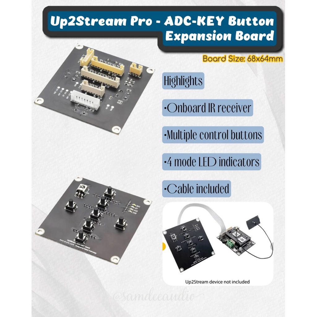 ราคาต่อ1ชุด/Arylic Up2Stream/ Arylic Up2Stream/ Up2Stream - ADC-KEY Button Expansion Board