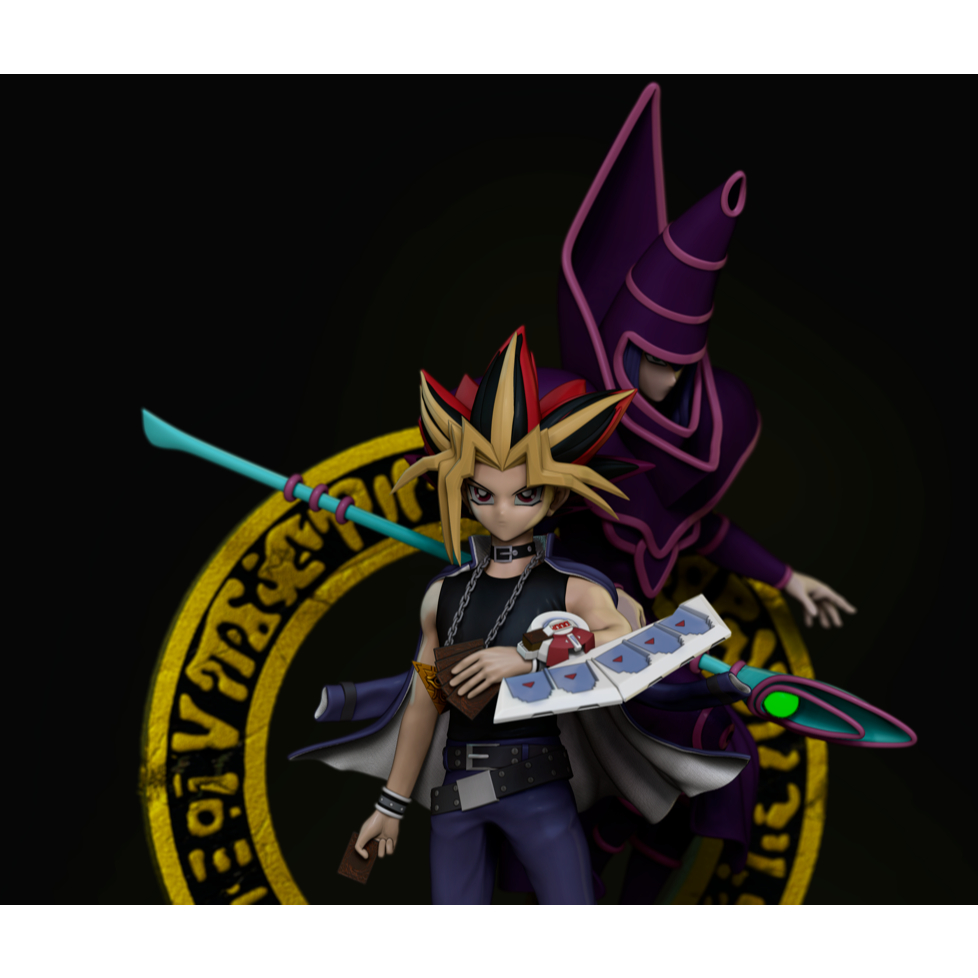 Yugi and black magician (ไม่ทราบค่าย)(3D Print Model ไม่ทำสี)