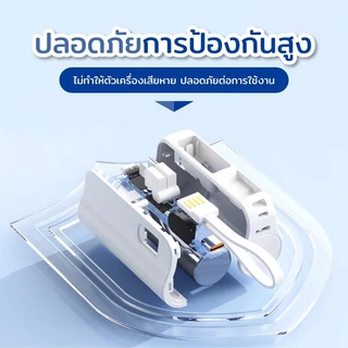 ZAPLY ใหม่พร้อมหัวชาร์จ พาวเวอร์แบงค์รุ่น20000mAh Type-c / IP สองหัวชาร์จแบบพับเก็บได้พกพาสะดวกขนาดเล็กความจุขนาดใหญ่