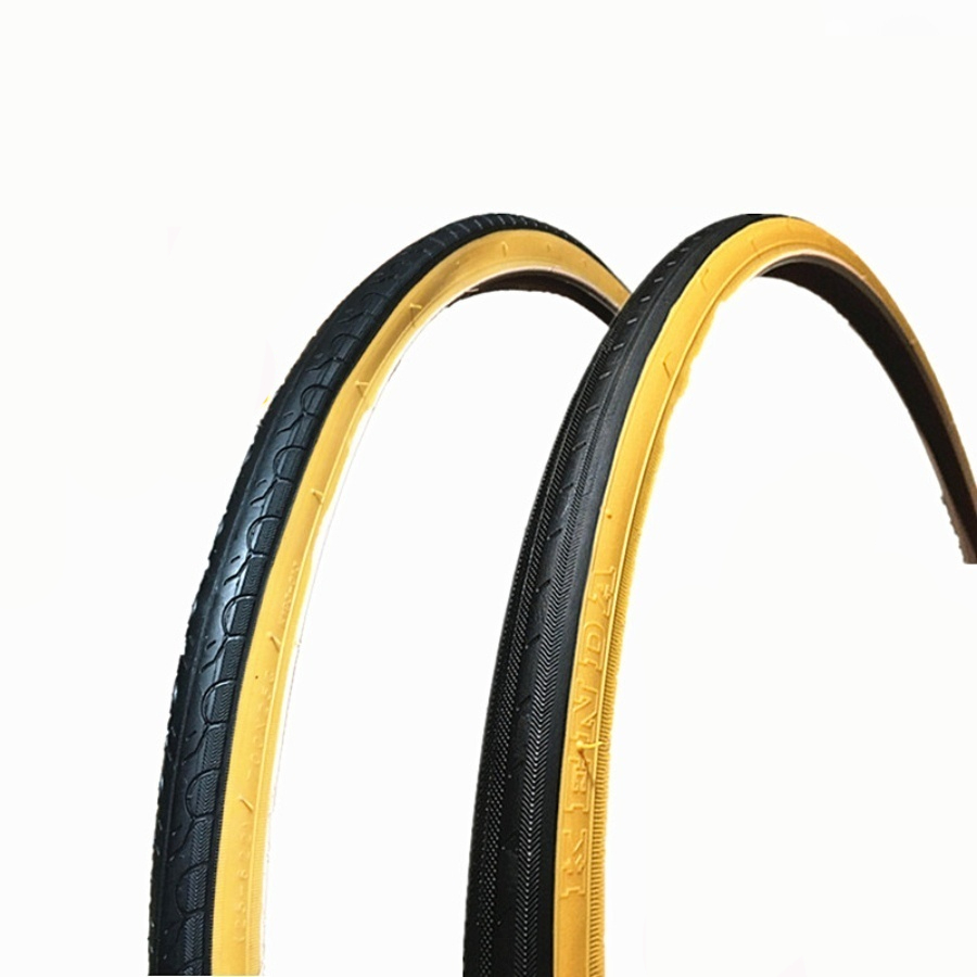 700C 451ยางจักรยาน 700x23C 25C 32C 28C ยางด้านข้างสีเหลื 20x1-1/8 3/8