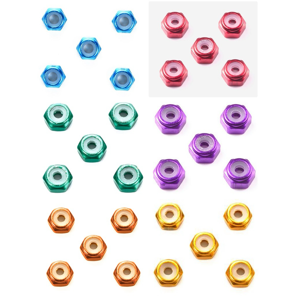ล็อคนัท ของแท้100% Tamiya 2mm Aluminum Lock Nut (5pcs.)