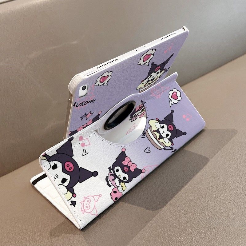 24 ชั่วโมง เคสป้องกัน iPad Kuromi pro11หมุนได้ 360° Air8 Gen10 เหมาะสำหรับรุ่น gen12 gen11 purple ราคา ถูกที่สุด ดีลบีเคเค แกลเลอรีภาพที่ 4