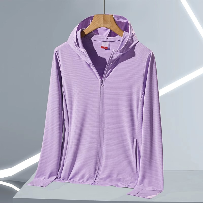 เสื้อฮู้ดกันแดด เสื้อกันยูวี UPF50+ เนื้อผ้าบางใส่สบาย เสื้อเย็น ยูนิเซ็กส์ เหมาะสำหรับฤดูร้อน - รูปที่ 2