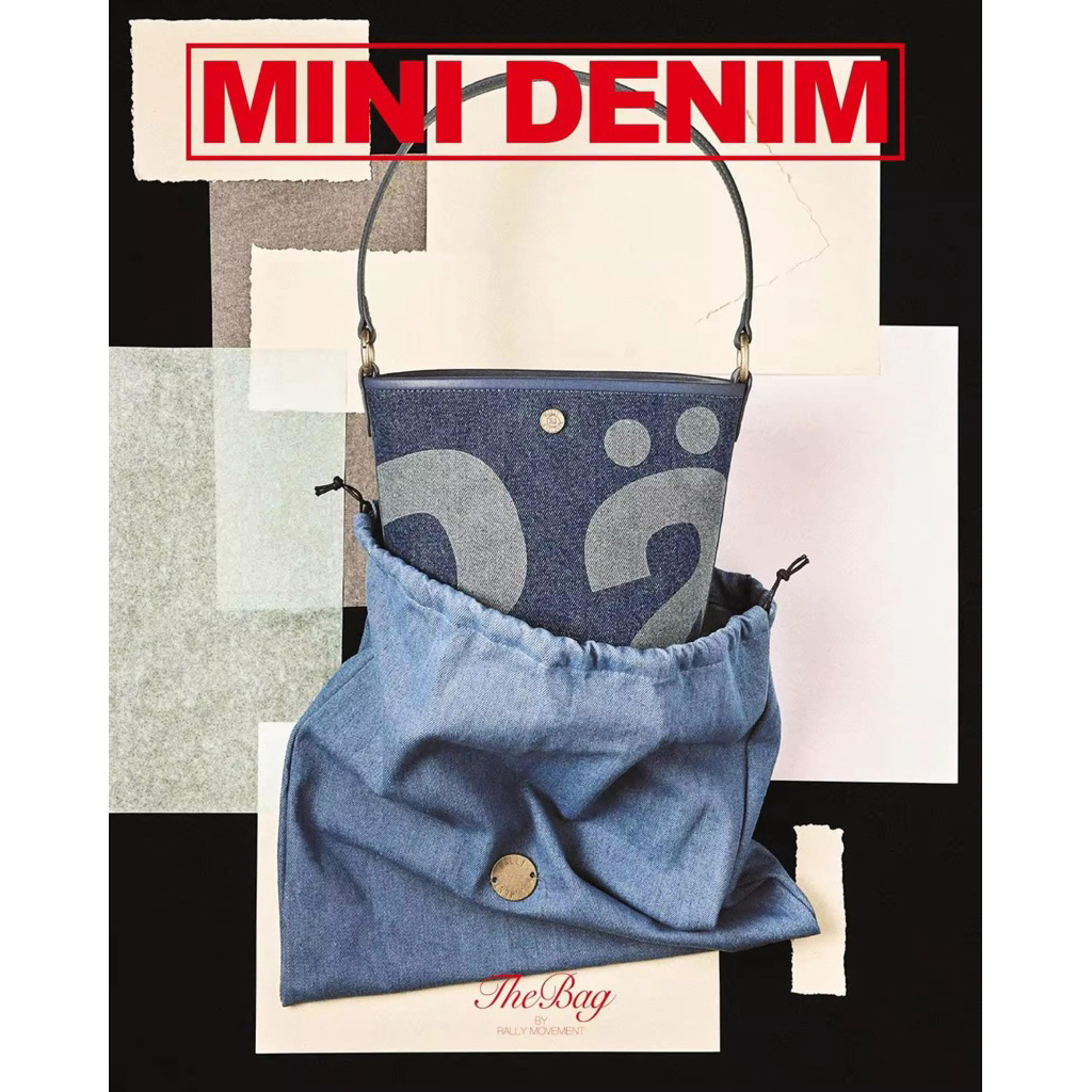 (พร้อมส่งเดนิม)💫 [ใช้โค้ดเหลือ 2740⭐️] Rally Mini Denim รุ่นใหม่แบรนด์ Rally Movement *ส่งซ้อนกล่อง*