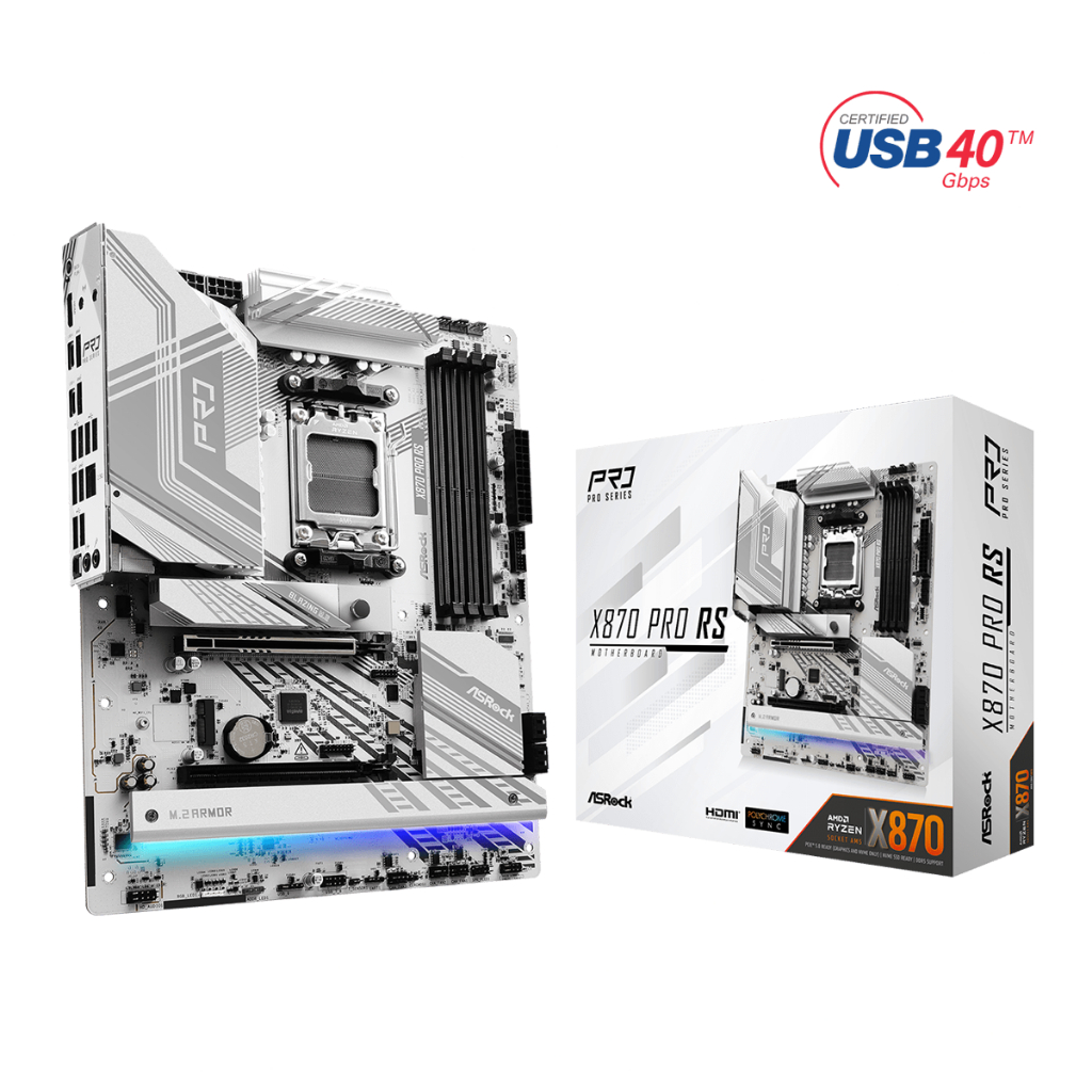 ASROCK X870 Pro RS Ryzen 9000 AM5 DDR5 HDMI ATX (Warranty 3Y)