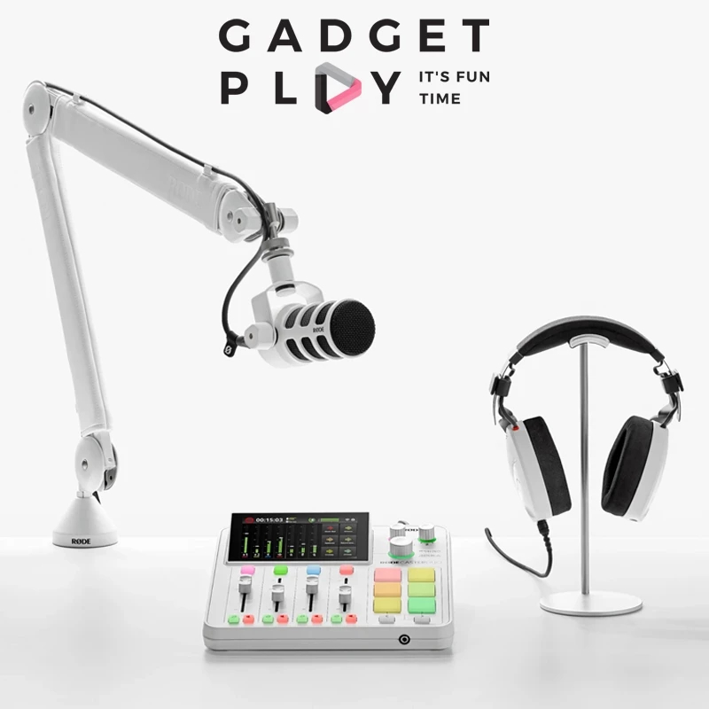 [กรุงเทพฯส่งด่วน] Rode RØDECaster Duo + PodMic + PSA1+ + NTH-100 White ครบเซ็ตสตูดิโอเสียง