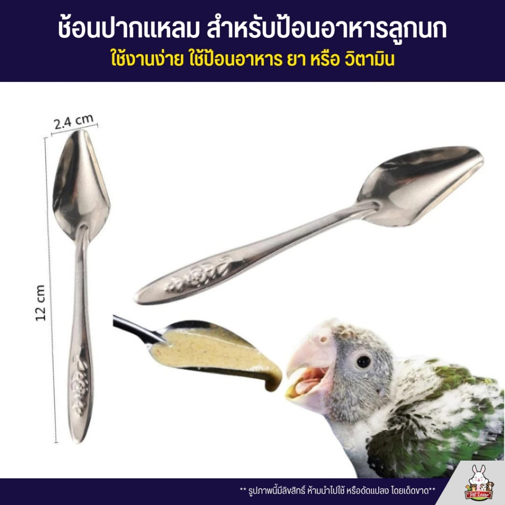 ช้อนป้อนลูกนก ช้อนป้อนอาหารลูกป้อน (แพ็ค 1ชิ้น)