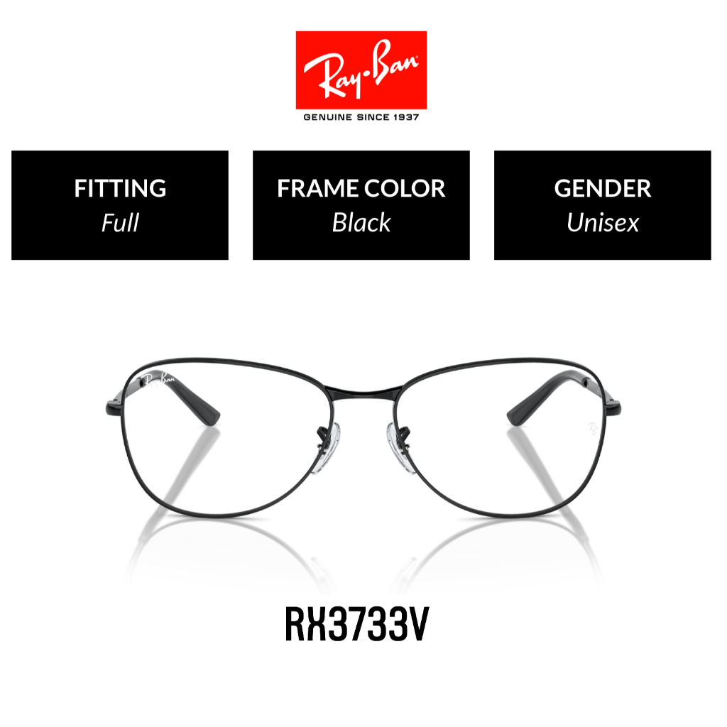RAY-BAN RX3733V Size 56- Eyeglasses แว่นสายตา