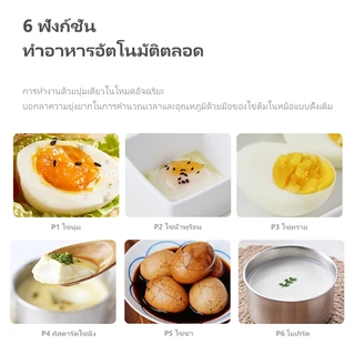 【Kawu】เครื่องต้มไข่อัตโนมัติ 300W หม้อต้มไข่อเนกประสงค์ ที่ต้มไข่ไฟฟ้า วัสดุเกรดอาหาร XM-ZD10