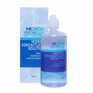 MIDROO ขนาด น้ํายา น้ำยาล้างคอนแทคเลนส์ 💦60 ml/ 120ml/360ml