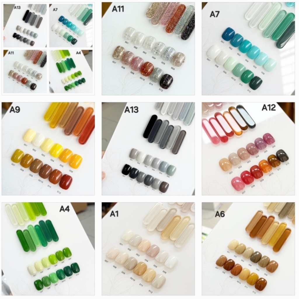 แยกขวดขาย 96 สีเล็บเจล OR•GA•NAIL ตัวเลือกจากหลายเซต หลายโทนสี Organail พร้อมส่ง