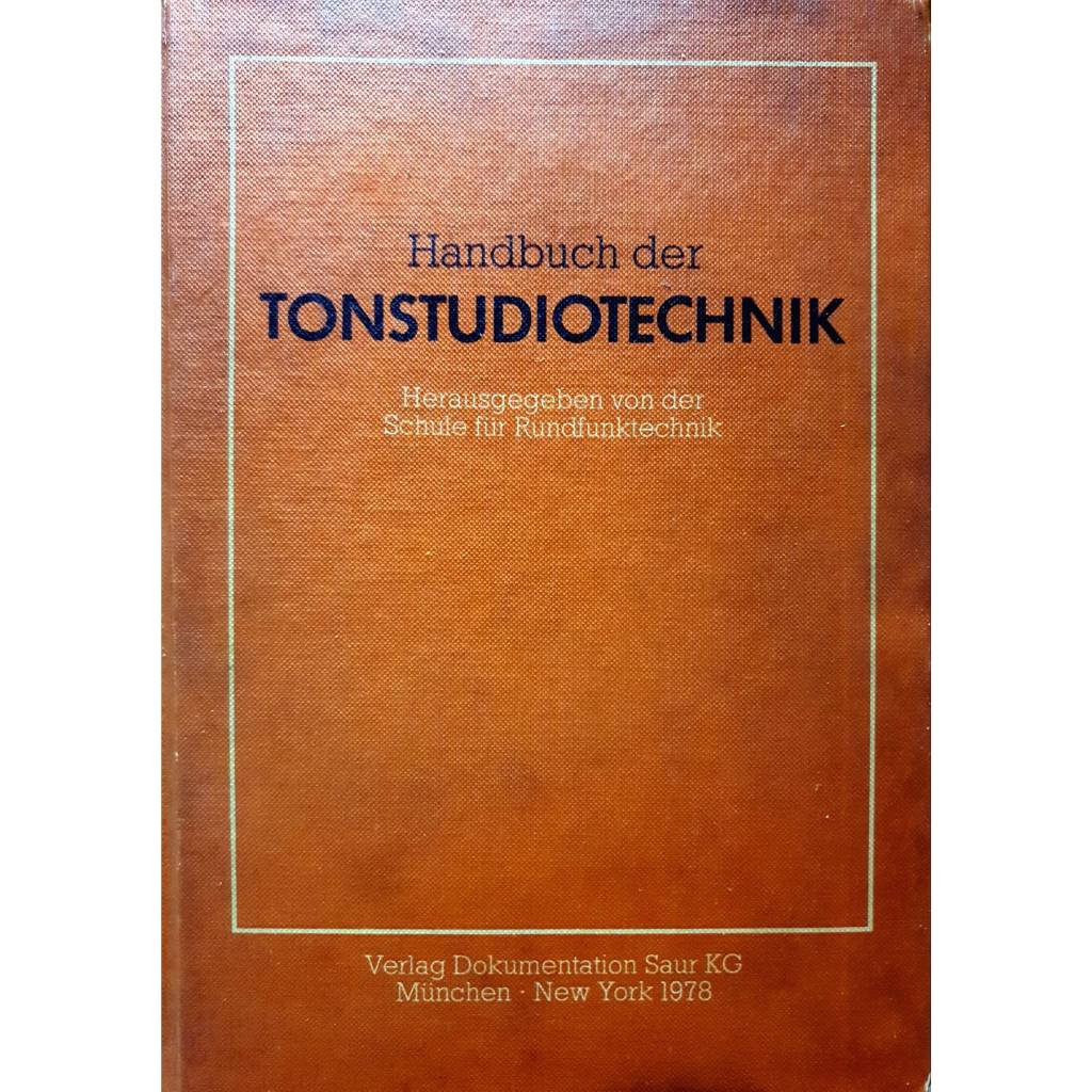 Handbuch der TONSTUDIOTECHNIK