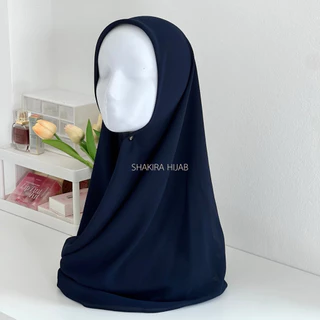 ผ้าคลุมชีฟองสามเหลี่ยมสีพื้น Basic hijab
