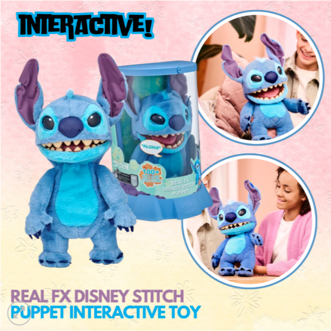 ใช้codeลดได้อีก🔥📦🔥พร้อมส่งใน🇹🇭ทันที!!🚚💙 Real FX Disney Stitch Puppet Puppetronic Toy 💙🔥 Toy of the Y
