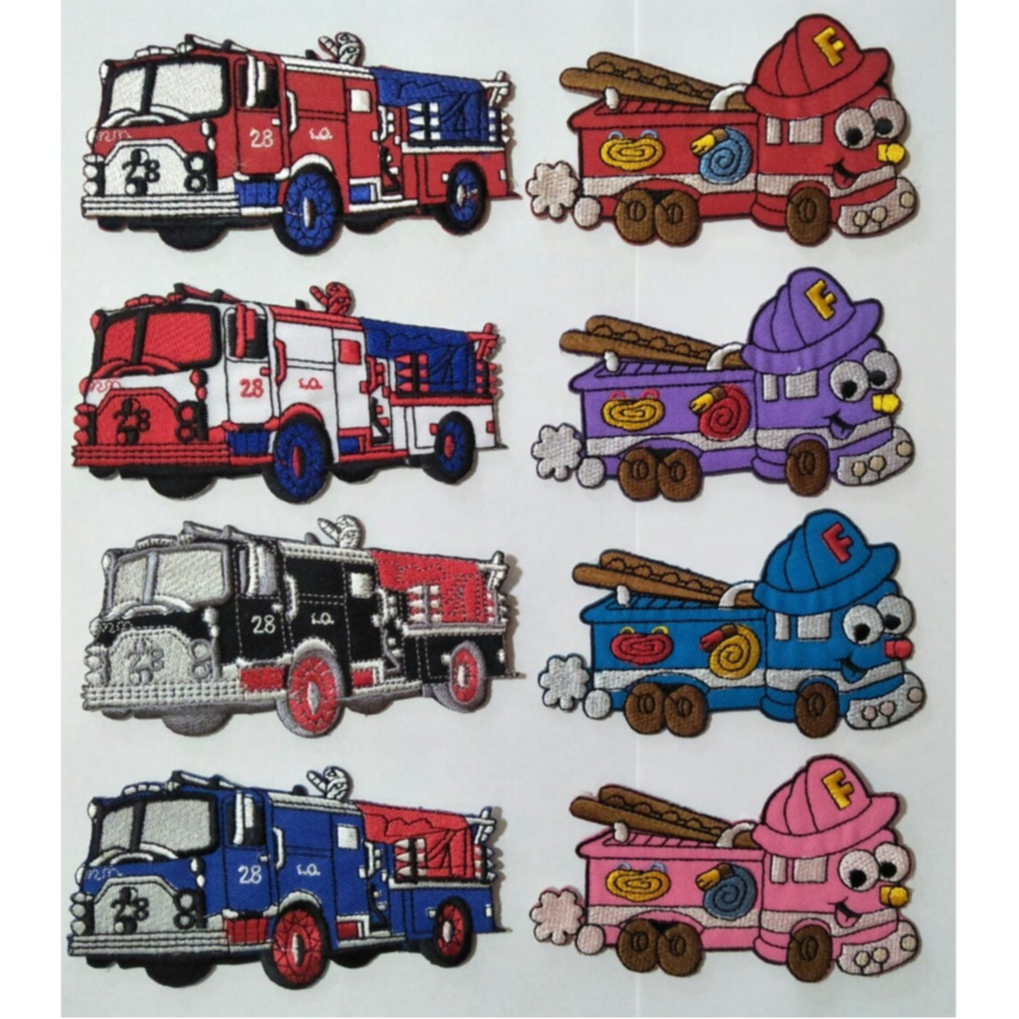 อาร์ม ตัวรีดติดเสื้อ อาร์มปัก Patch ตกแต่งเสื้อผ้า หมวก กระเป๋า #รถดับเพลิง