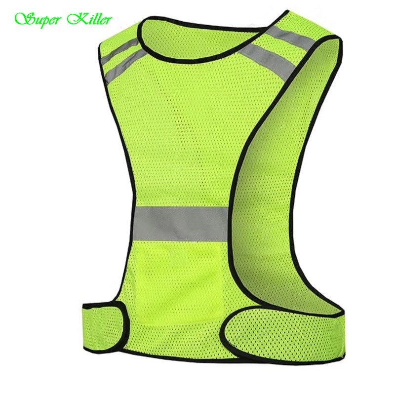NEOBEE เสื้อกั๊กสะท้อนแสง พร้อมไฟกระพริบ ฟรีไซส์ วิ่งกลางคืน ตกปลา ก่อสร้าง ตำรวจจราจร กู้ภัย LA2025