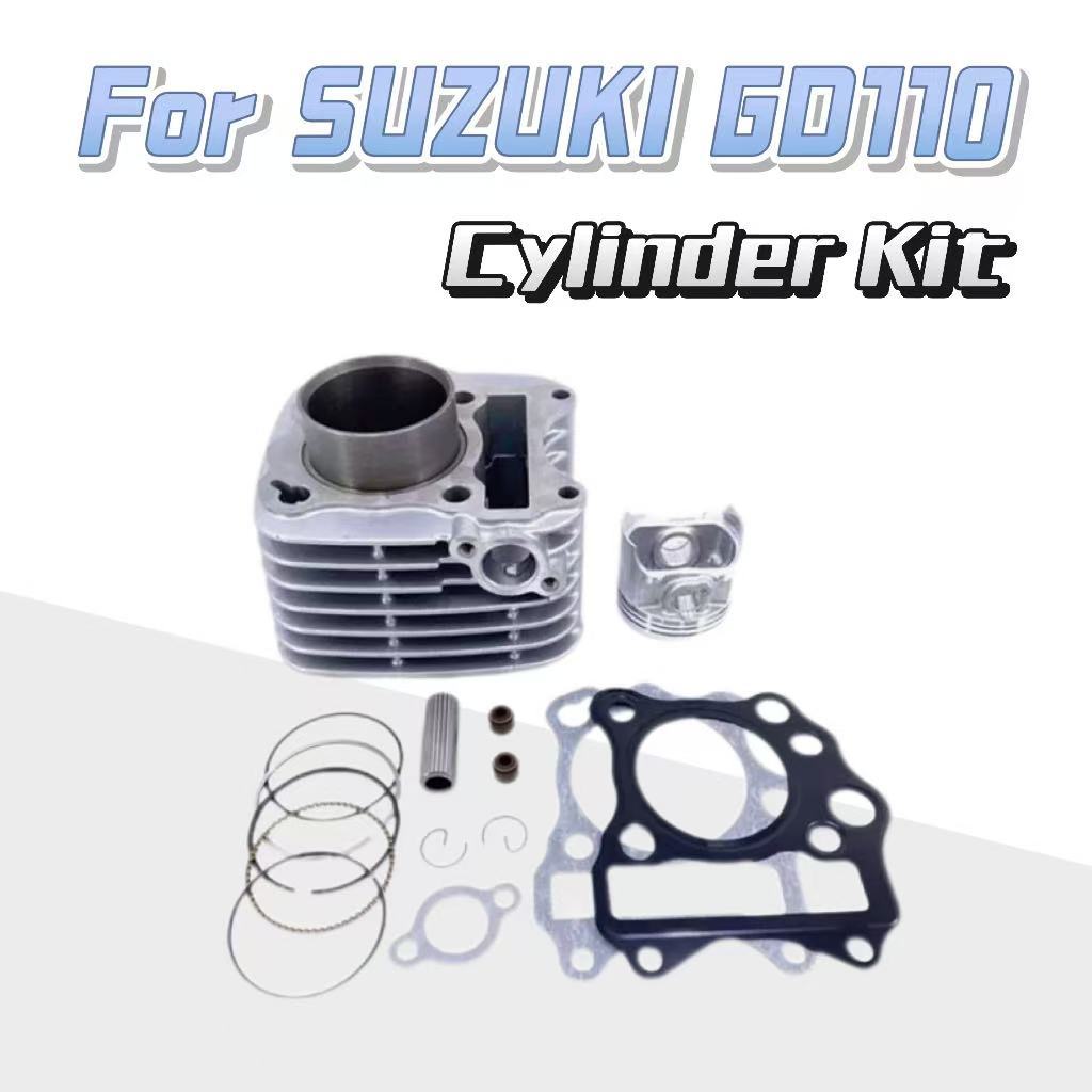 เหมาะสำหรับ Suzuki GD110 SUZUKI GD110/GD110 ชุดกระบอกสูบ ลูกสูบ ปะเก็น กระบอกสูบรถจักรยานยนต์