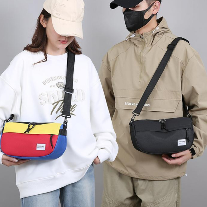 กระเป๋าสะพายข้าง ผ้าแคนวาส (GC-106) Cross Body เก็บของได้เยอะ Street Style