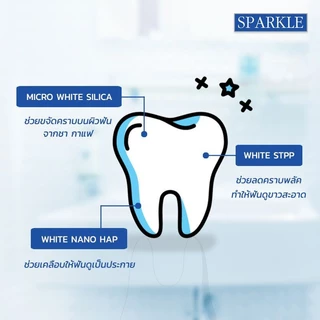[NEW] SPARKLE ยาสีฟัน สูตร Triple White ขนาด 30 g. 10SK00203