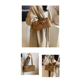 พร้อมส่ง กระเป๋าสะพายข้างกระเป๋าY2K เนื้อผ้า PU