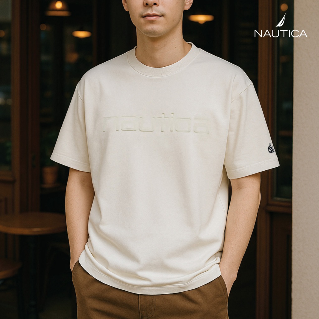NAUTICA T-Shirt เสื้อยืด KK9318 1BW