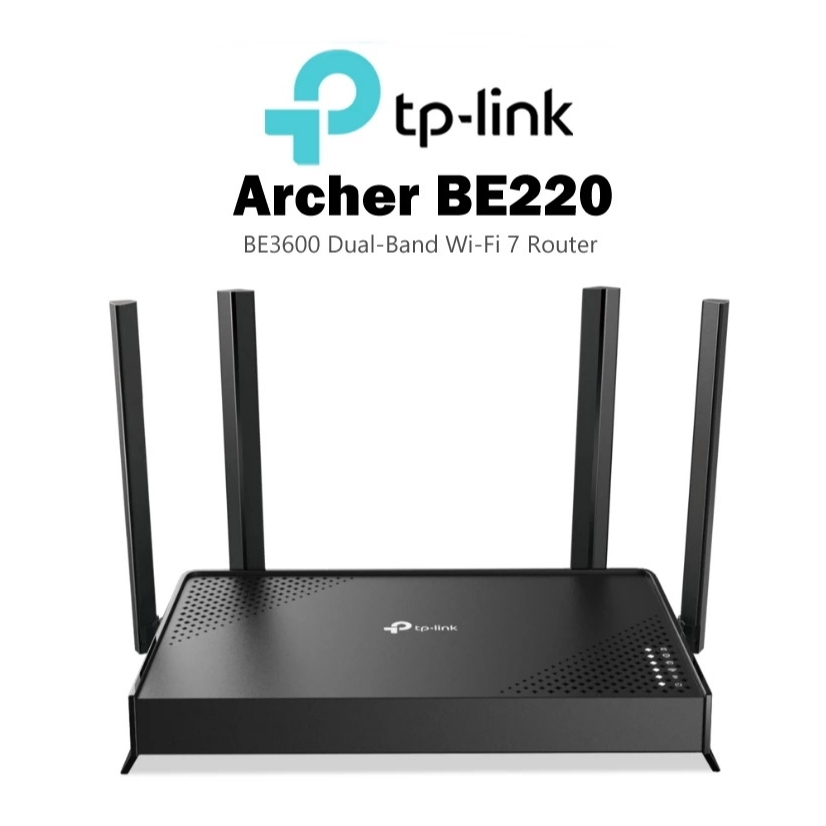 TP-Link (Archer BE220) BE3600 Dual-Band Wi-Fi 7 Router เร้าเตอร์ EasyMesh ทั่วทั้งบ้าน
