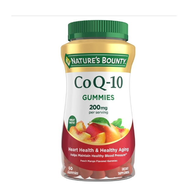 เยลลี่ Nature's Bounty CoQ10 200 mg Gummies Peach Mango 60 เม็ด
