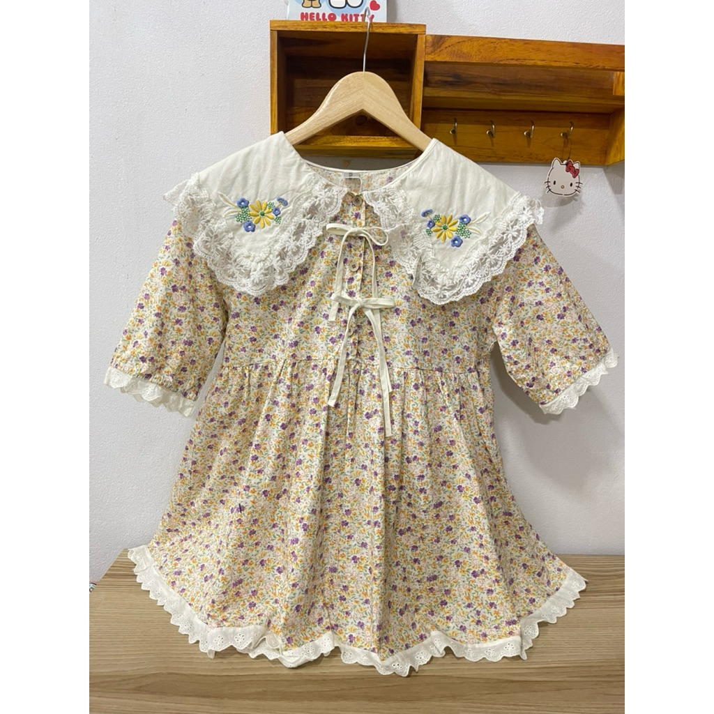 มินิเดรสคอบัวงานป้าย SISTA STYLE