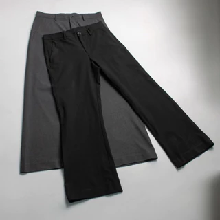 era-won กางเกงขายาว รุ่น Semi - Flare Monotone สี Brothers Black