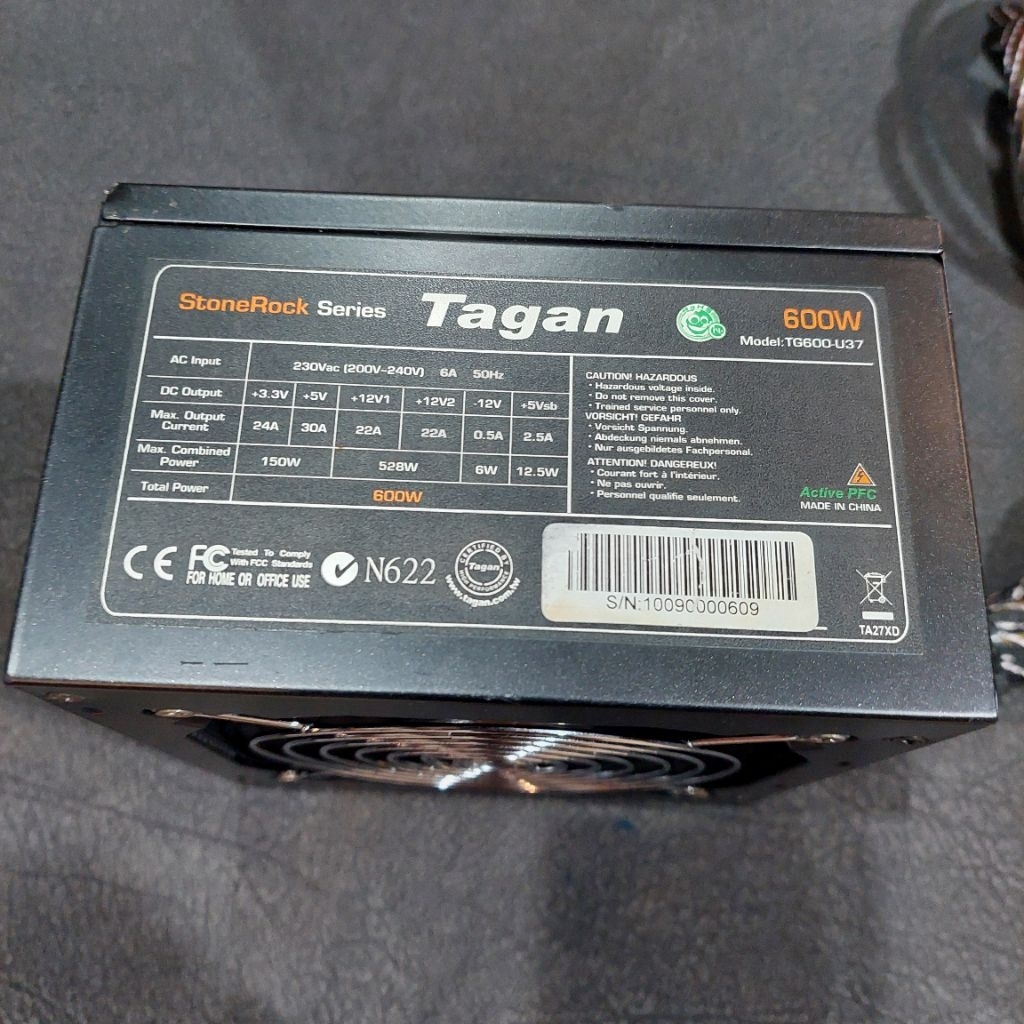 PSU : Tagan 600 Watt (TG600-U37)