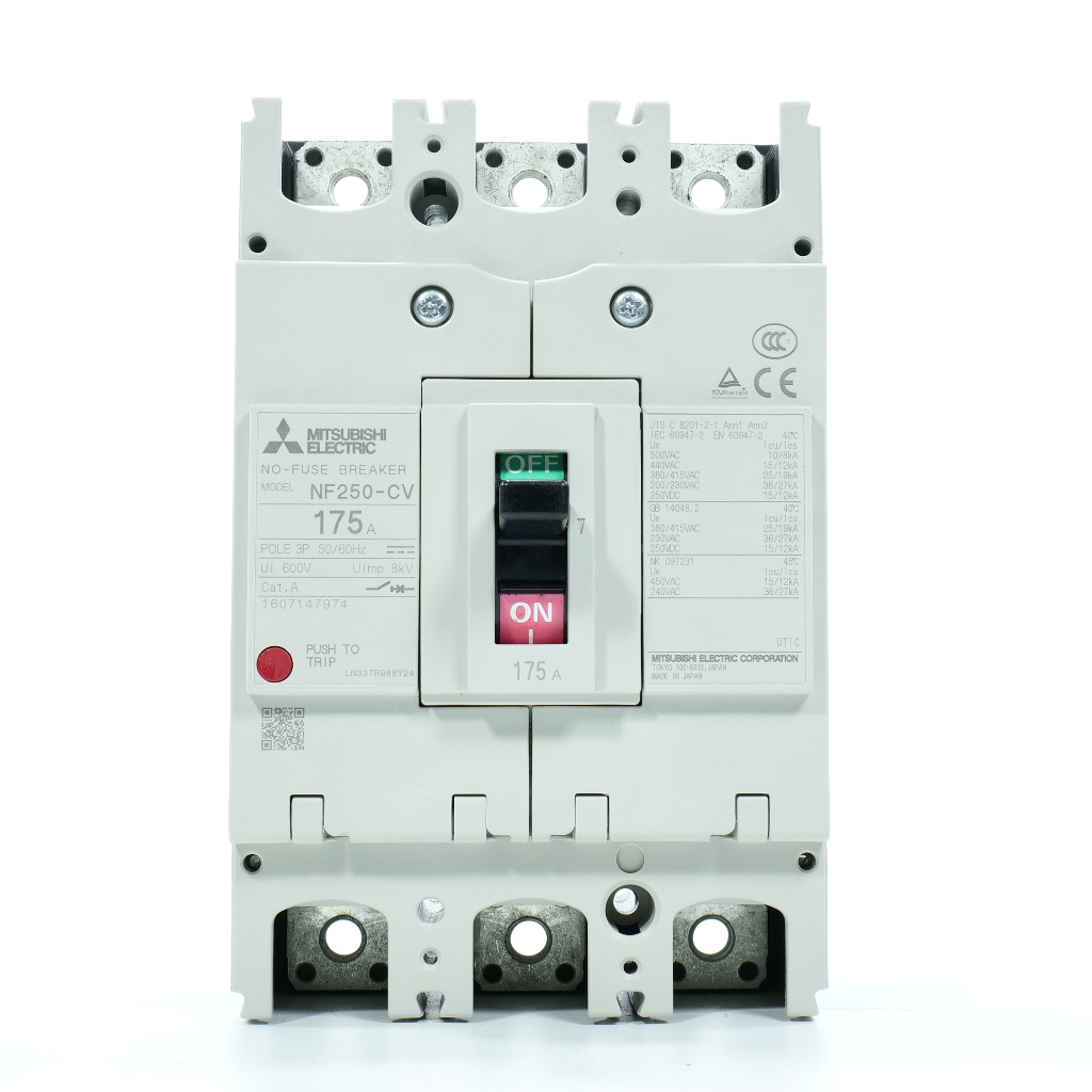 MITSUBISHI MCCB MITSUBISHI NF250-CV เบรคเกอร์ NF250-CV 3P 175A MITSUBISHI NF250-CV 3P 175A
