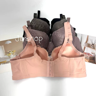 [N2]เสื้อในตกแต่งลูกไม้ไซส์ใหญ่(คัพC-D)ทรงเต็มเต้า size 38-44