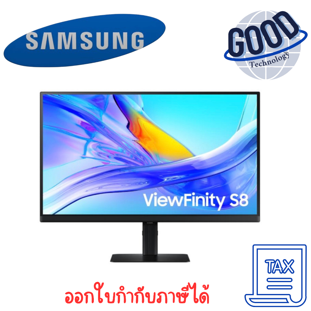 SAMSUNG  MONITOR VIEWFINITY S8 S80UD LS27D804UAEXXT - 27 INCH IPS 4K 60Hz KVM