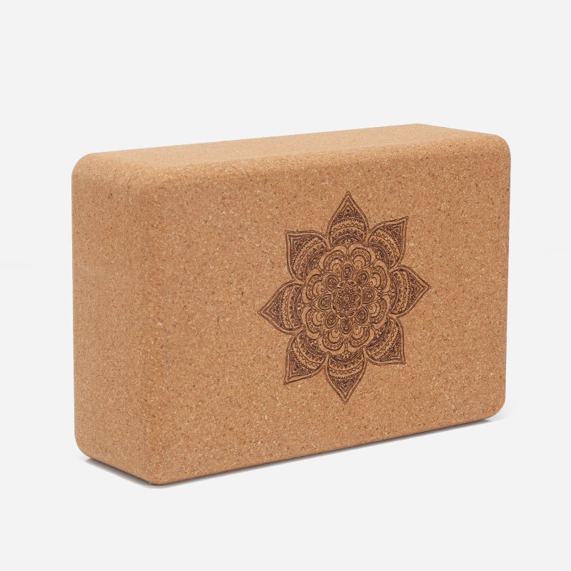 บล็อกโยคะไม้ก๊อกแท้100% Cork Yoga Block - ราคาต่อ 1 ชิ้น