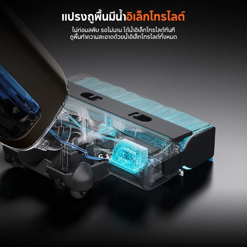 UWANT D700 Wet Dry Vacuum เครื่องดูดฝุ่นถูพื้น เส้นผมพันกันเป็น 0ล้างด้วยน้ำกลิ้งรูร้อน แปรงลู - รูปที่ 4