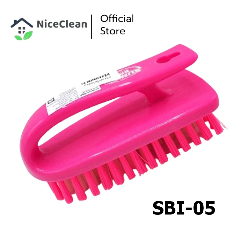 Kudzun แปรงซักผ้าเตารีดขนไนล่อนหนา คละสี NiceClean