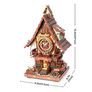 ส่งด่วน กทม. ⏰ ใหม่ นาฬิกาคุกคู ประกอบเอง DIY Cuckoo Clock ของเล่น ของขวัญ ของแต่งบ้าน ROKR LC901C