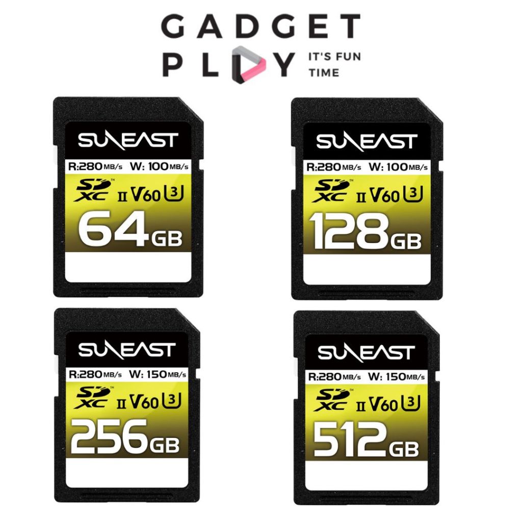 [การส่งด่วนฯกรุงเทพฯ] SUNEAST ULTIMATE PRO SDXC UHS-II V60 Card รับประกันศูนย์ไทย