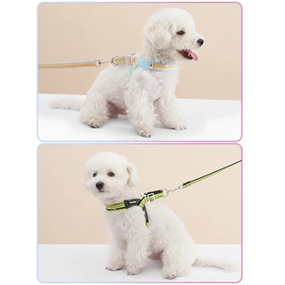 เสื้อรัดอกหมา สุนัข แมว Dog Harness เชือกจูงสุนัข สายรัดหน้าอก รูปตัวYแบบสะท้อนแสง สายจูงสัตว์เลี้ยง