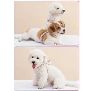 เสื้อรัดอกหมา สุนัข แมว Dog Harness เชือกจูงสุนัข สายรัดหน้าอก รูปตัวYแบบสะท้อนแสง สายจูงสัตว์เลี้ยง