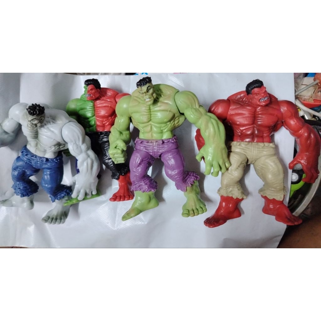 ฮีโรฺ่ hulk ฮัคดัดแขนขาได้ตัวตัน​ ขนาด12​cm.